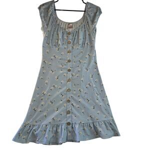 Baby Blue Daisy Sun Dress Size M (7-9)